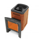 Печь для бани Компакт 2017 Inox Витра терракота (T.M.F) до 12 м3 Печь для бани Компакт 2017 Inox Витра терракота (T.M.F) до 12 м3