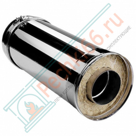 Сэндвич труба V50R с изол L=500 (AISI-310S/0,8-ОЦИНК-RAL/0,5) d-180/280 (Вулкан-Cerablanket)