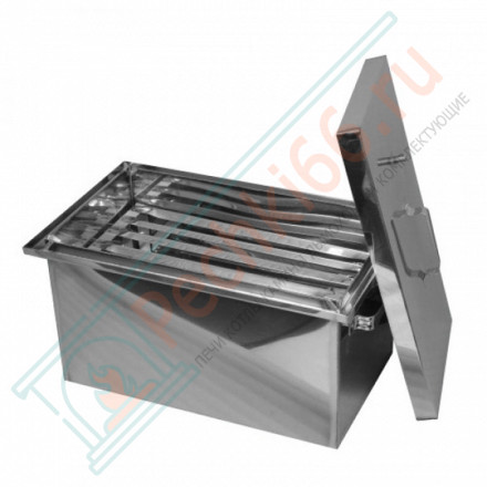 Коптильня нержавеющая с гидрозатвором малая (Везувий)