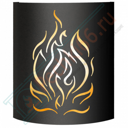 Абажур BLACK (AISI 430) тип 1 "Огонь" (Везувий)