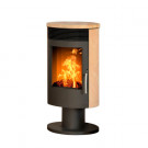 Печь-камин Tartu 5 поворотная с верхней плитой - бразильский песчаник (ABX)