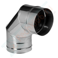 Отвод 90° без изол (НЕРЖ-321/0,5) d-300 (Дымок-Lux)