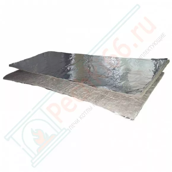 Базальтоволокнистый теплоизоляционный материал БВТМ-К, картон с фольгой, 1250*600*5 мм (Тизол)