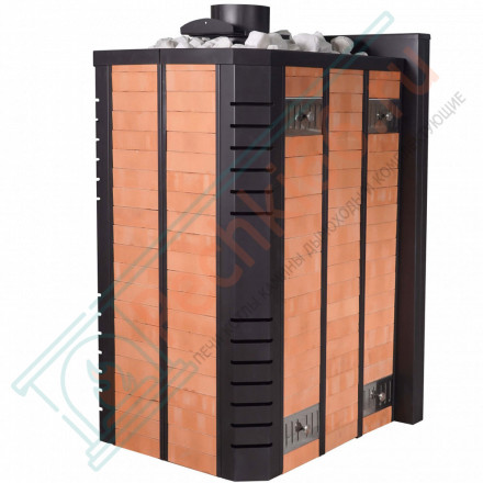 Печь для Русской бани МП-16 с парогенератором, в кирпичной облицовке (Тройка) до 16м3