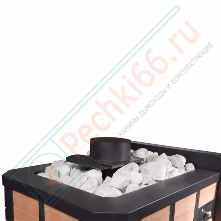 Дровяная банная печь МП-30 с парогенератором, в кирпичной облицовке (Тройка) до 30м3