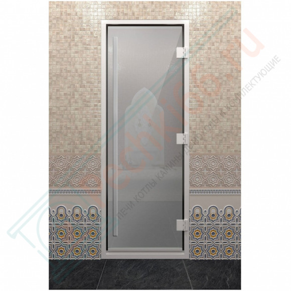 Стеклянная дверь DoorWood «Хамам Престиж Сатин» 2000х900 мм в Красноярске