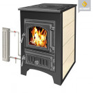 Печь-камин ПК-01-270, с плитой и Т/О, бежевый (Везувий) до 150 м3