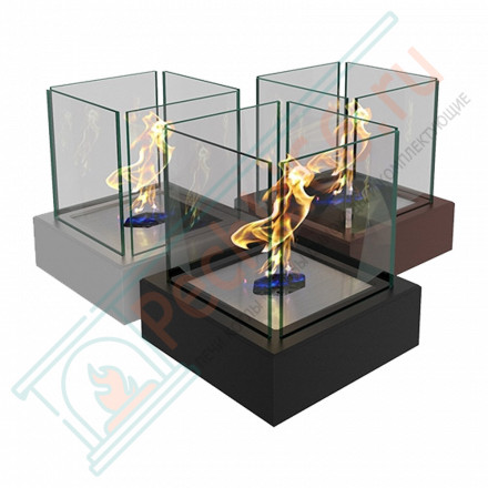 Настольный биокамин Quant Metall, чёрный (ZeFire)