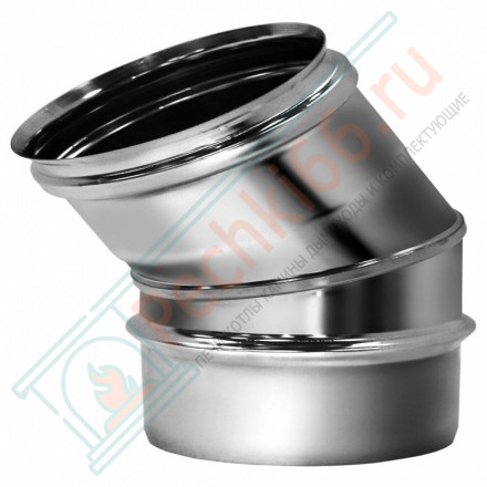 Отвод одностенный 30° (AISI-321/0,8мм) d-120 (Вулкан)