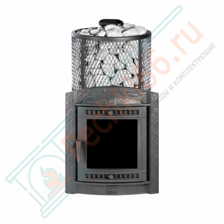 Печь банная «Атмосфера XL+» усиленная каменка, сетка нержавейка (ProMetall)