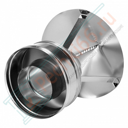 Зонт на трубу с изол (НЕРЖ-321/0,5-НЕРЖ-439/0,5) d-130/210 (Дымок-Lux)