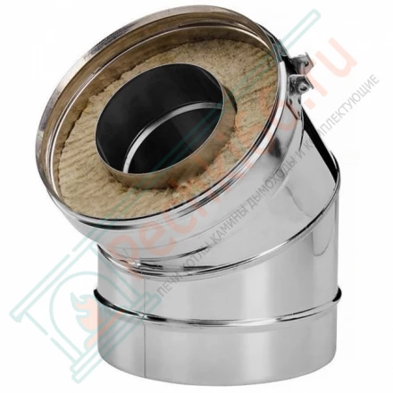 Отвод 30° V50R с изол (AISI-321/0,8-AISI-304/0,5) d-300/400 (Вулкан)