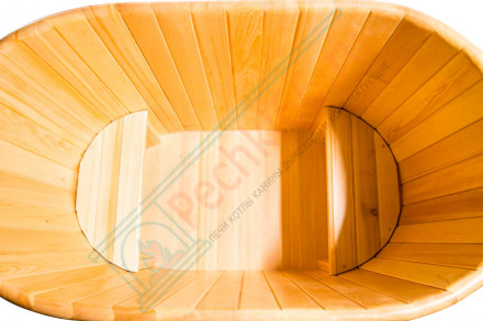 Купель кедровая овальная 78х120х120 (НКЗ)