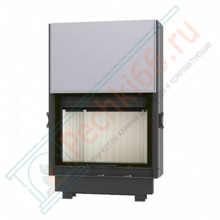 Топка Вега 800 PB подовое горение принтинг черный шамот (Экокамин)