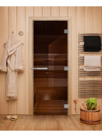 Дверь для бани и сауны Эталон, бронза 10мм, 190х70 см (по коробке) (DoorWood) Дверь для бани и сауны Эталон, бронза 10мм, 190х70 см (по коробке) (DoorWood)