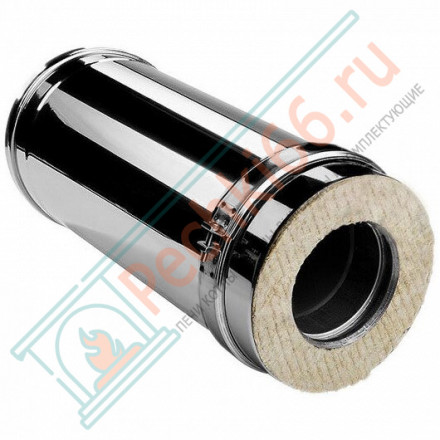 Сэндвич труба V50R с изол L=500 (AISI-321/0,5-ОЦИНК-RAL/0,5) d-180/280 (Вулкан)