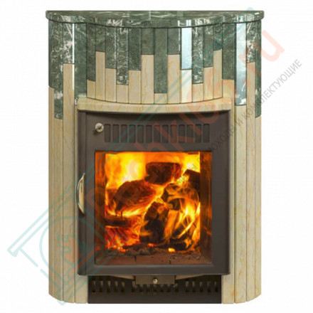 Портал для печи (Макси) серии 'Ламель' - Змеевик + Сильвия Оро (Feringer)