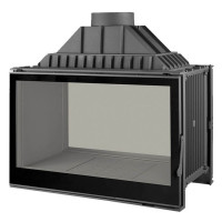 Чугунная топка LCI 9 GDF BG, двусторонняя, черное стекло (Liseo Castiron) 18 кВт