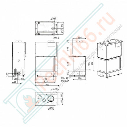 Каминная топка Forma T50 (MCZ)