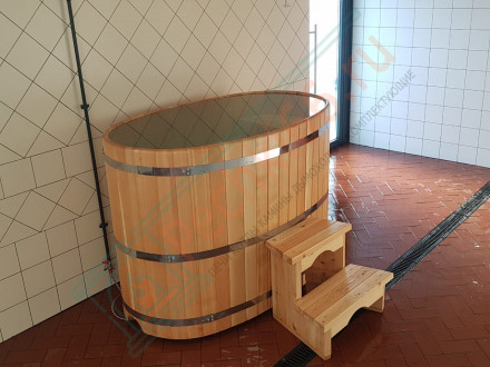 Купель кедровая овальная 120х200х100 (НКЗ)