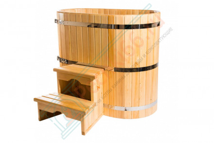 Купель кедровая овальная 120х200х120 (НКЗ)