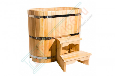 Купель кедровая овальная 120х200х120 (НКЗ)