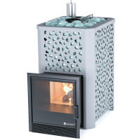 Печь для бани Ялта-15 березовый лист (ИзиСтим)