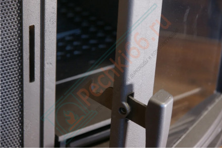 Печь для бани Атмосфера L+, усиленная каменка, комбинированная облицовка «Россо Леванто» (ProMetall)