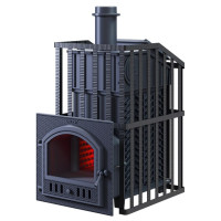 Чугунная печь для бани Гефест GFS-ЗК 30 (П) Ураган (ТехноЛит)