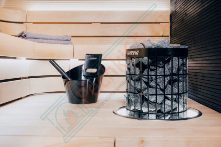 Электрическая печь Cilindro PC90E Black Steel (Harvia)