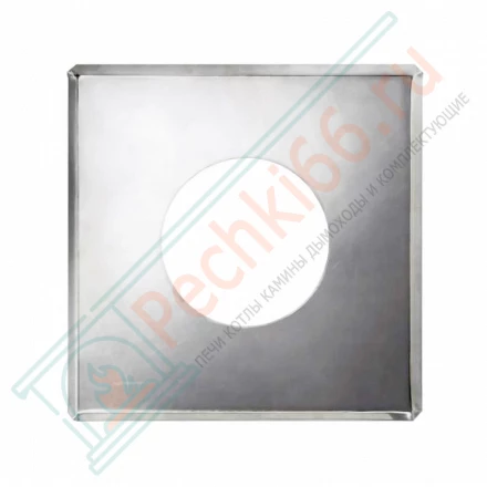 Фланец 750x750 на трубу с изол (НЕРЖ-430/0,5) d-180/260 (Дымок)