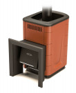 Печь для бани газодровяная Оранж Блю Carbon терракота (T.M.F) до 18 м3 Печь для бани газодровяная Оранж Блю Carbon терракота (T.M.F) до 18 м3