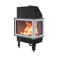 Каминная топка N-20A левое открывание, цвет - хром (Nordpies)