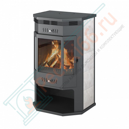 Печь-Камин ВЕЗУВИЙ ПК-05 Призматик беж. 12 кВт (200 м3) Ø 150мм