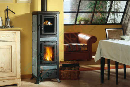 Печь-камин Fulvia Forno, цвет бордовый (La Nordica)