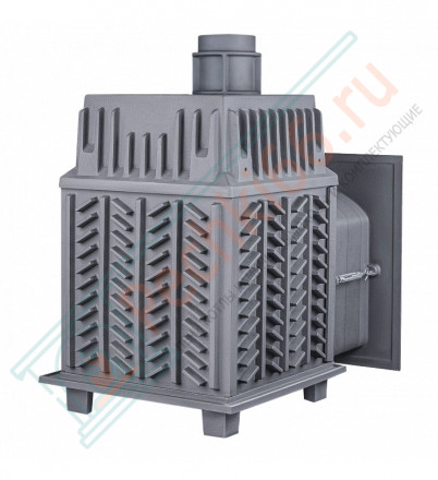 Печь для бани Гефест Гром 30 (П2) в облицовке Президент 1020/60 Талькомагнезит (ТехноЛит)