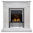 Электрический каминокомплект Sorrento - Белый дуб с очагом Flagstaff