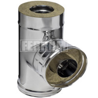 Сэндвич тройник 90° (Aisi-304/0,8-НЕРЖ) d-150/210 (Ferrum-Austenite) Сэндвич тройник 90° (Aisi-304/0,8-НЕРЖ) d-150/210 (Ferrum-Austenite)