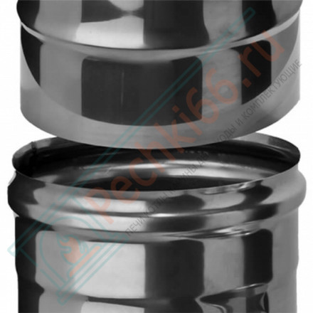 Сэндвич тройник 90° (Aisi-304/0,8-НЕРЖ) d-150/210 (Ferrum-Austenite)