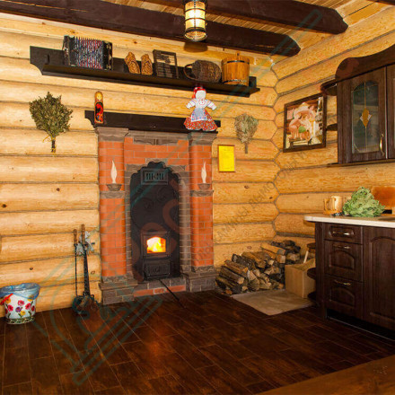 Печь для бани № 03РМ1 с конвекционным подогревом предбанника (Тройка)