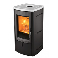 Печь-камин Nogal White, белый керамический верх (MCZ)