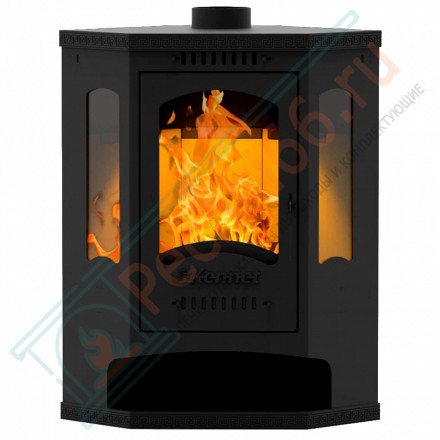 Печь-камин Антей три стекла угловой (Kennet)