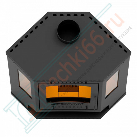 Печь-камин Антей три стекла угловой (Kennet)