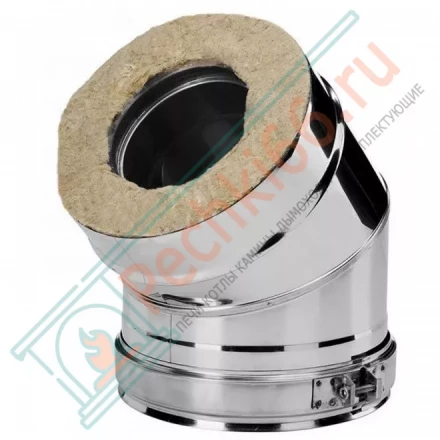 Отвод 30° V50R с изол (AISI-321/0,5-ОЦИНК-RAL/0,5) d-180/280 (Вулкан)