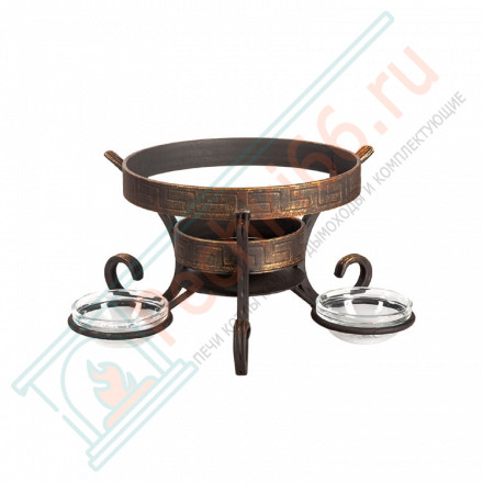 Подставка под садж/казан кованная с угольницей "Шёлковый путь премиум"