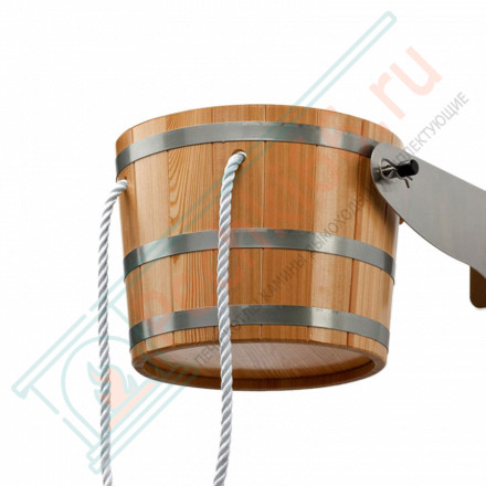 Обливное ведро Перевертыш 14,5 л, порода дерева лиственница (Blumenberg)