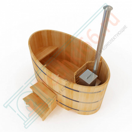 Японская баня Фурако овальная с внутренней печкой 120х180х120 (НКЗ)