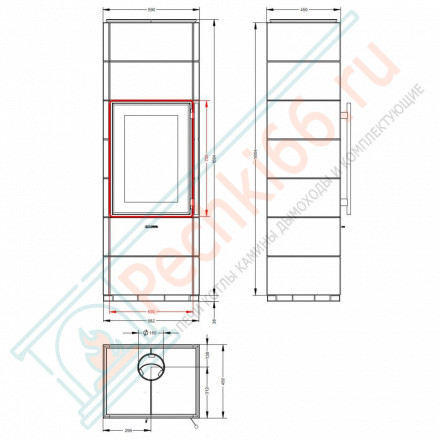 Печь камин Киви ПК 5070 7МК (Астов)