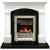 Каминокомплект Langford - Белый с черным с электрическим очагом Cavendish