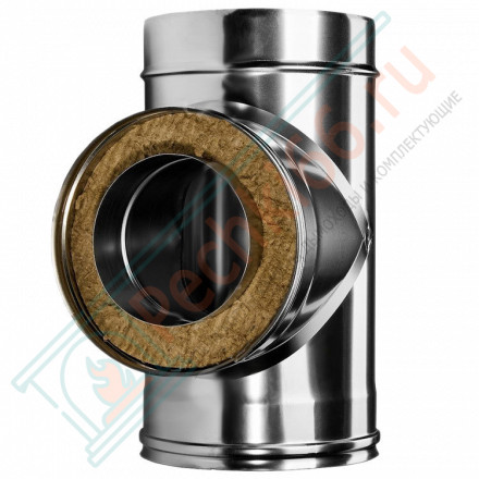 Тройник 90° с изол (НЕРЖ-321/0,8-НЕРЖ-439/0,5) d-150/230 (Дымок-Lux)